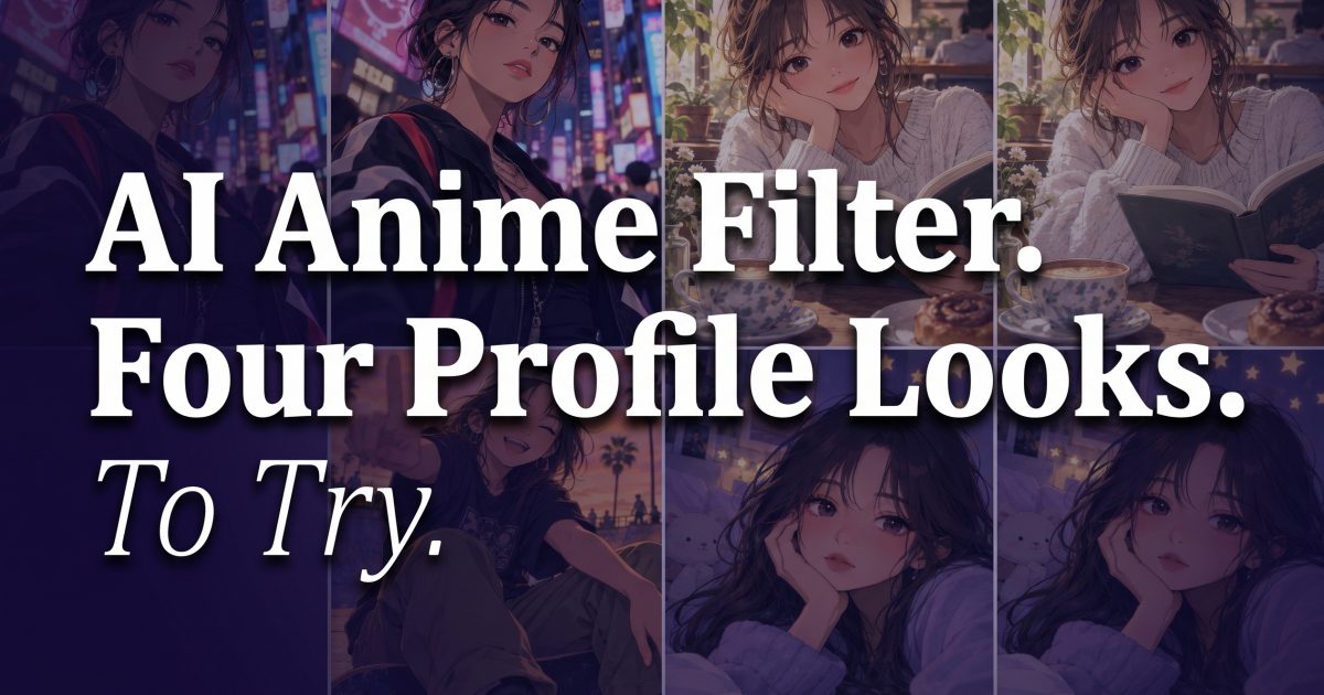 AI Anime Filter: 4 Profile Looks to Try