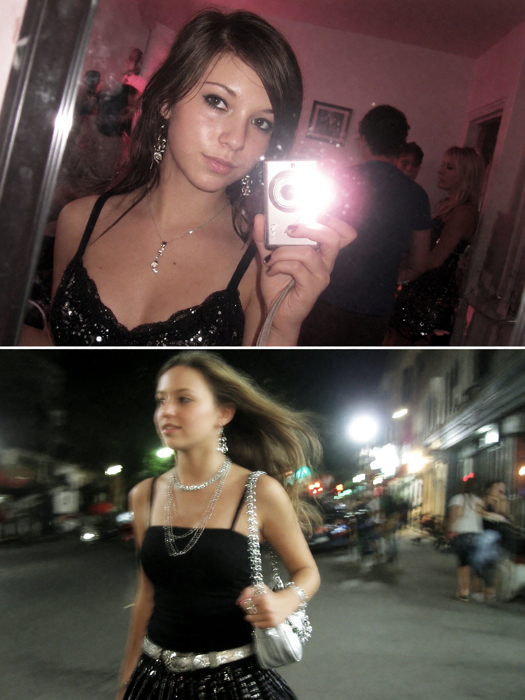 AI flash filter party mirror portrait