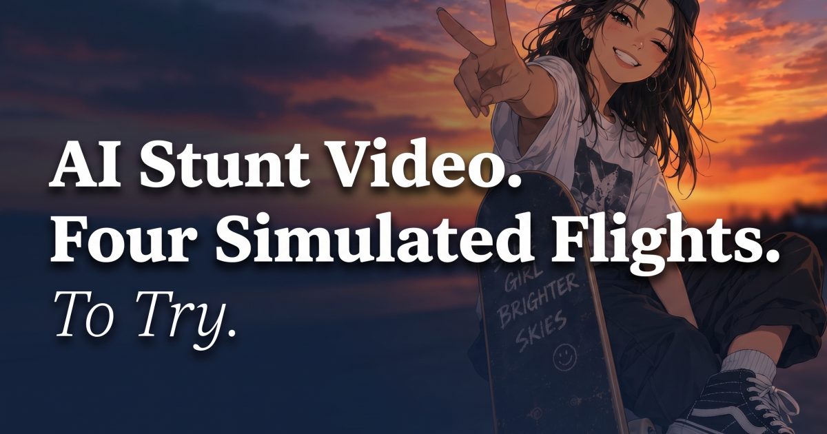 AI Stunt Video: 4 Simulated Flight Looks to Try