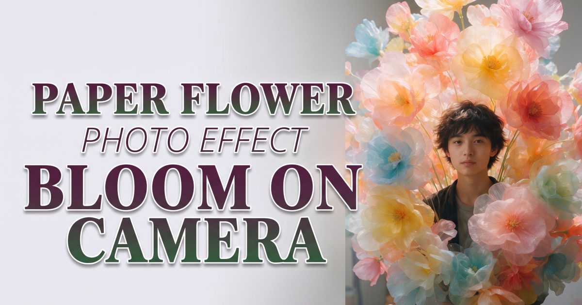Paper Flower Photo Effect: The Oversized Bloom Look