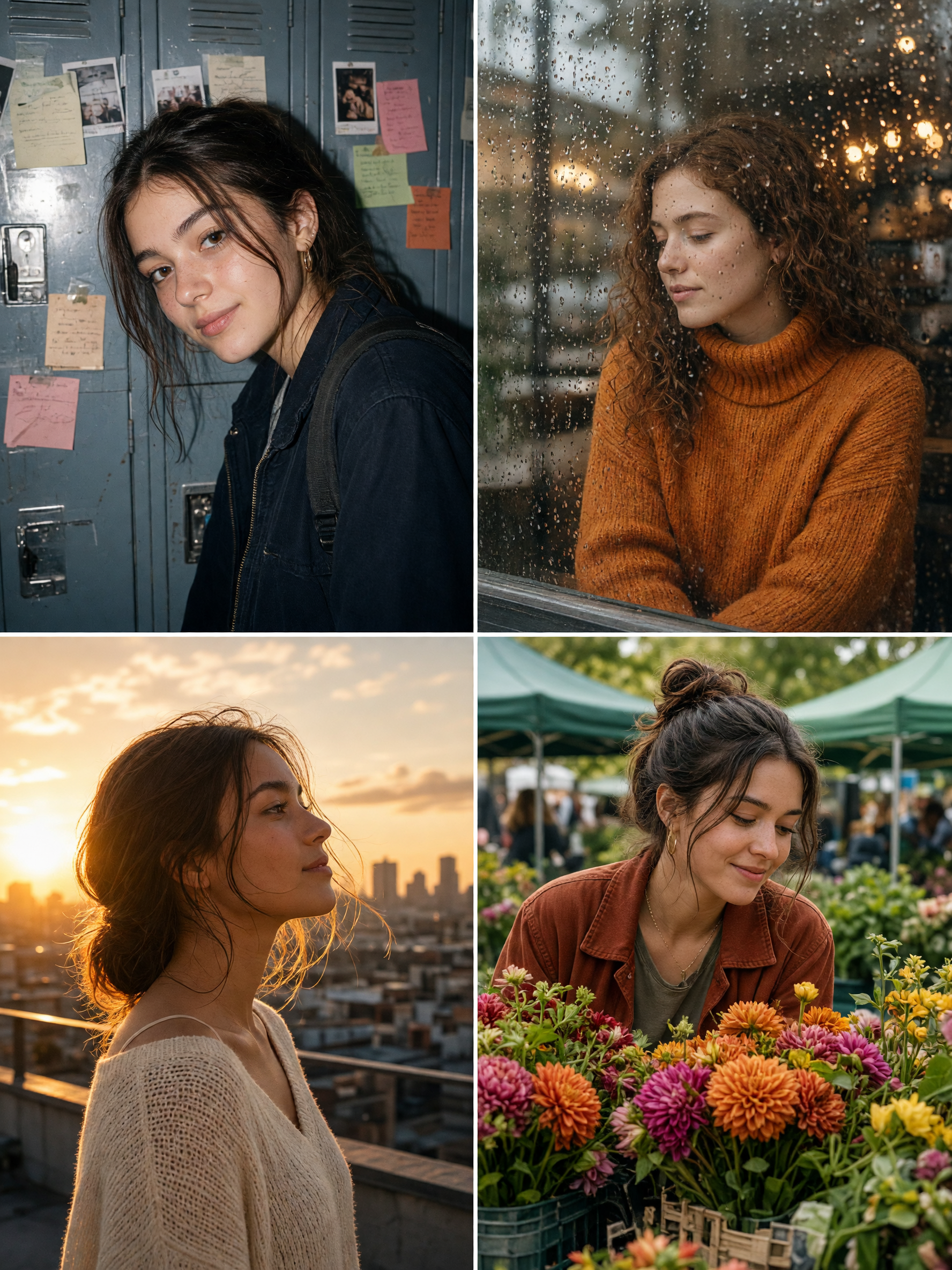 September photo trend flower market portrait