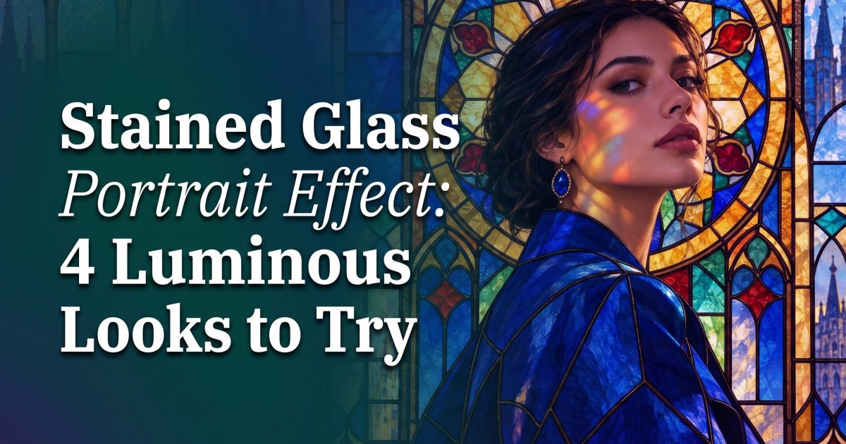 Stained Glass Portrait Effect: 4 Luminous Looks to Try
